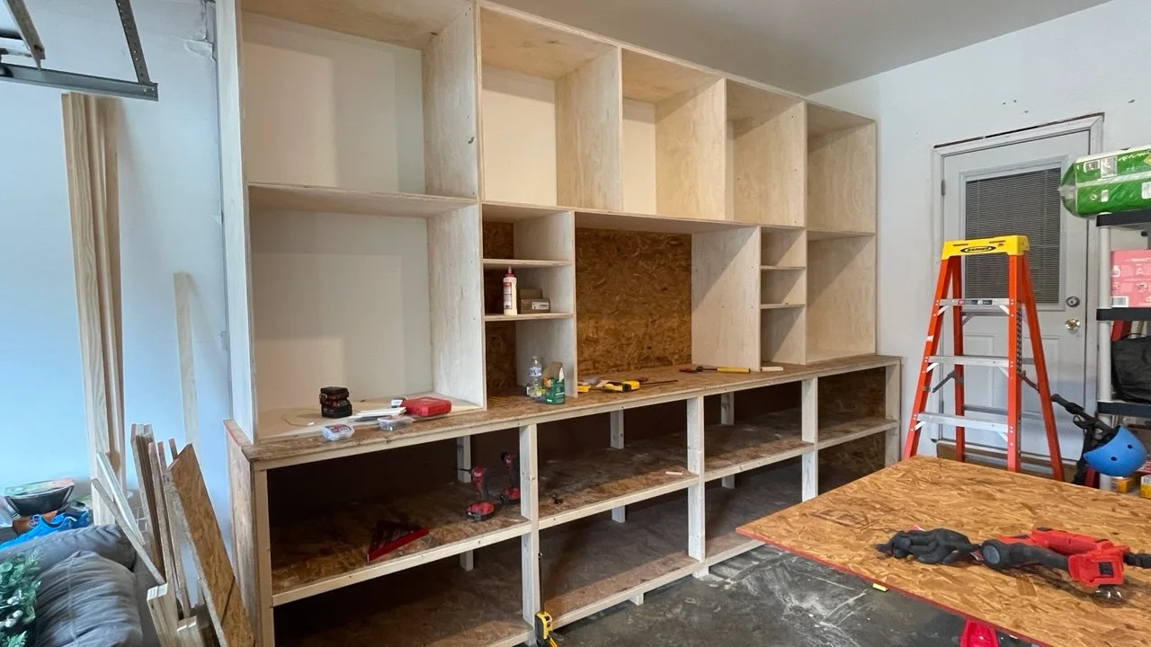 Material and layout detail relevant to custom carpentry